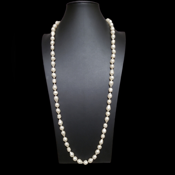 Handmade Jewelry - 34" Vintage Fashion Faux Pearl Like Necklace Lot 3